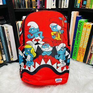 SPRAYGROUND THE SMURFS SHARK BOUNCE BACKPACK / BOOK BAG